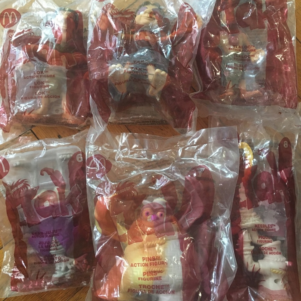 McDonalds 2005 Nickelodeon Tak 6 Happy Meal Toys